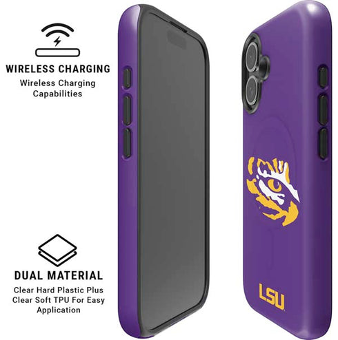 LSU Tiger Eye Logo iPhone 16 Plus Magsafe Impact Case